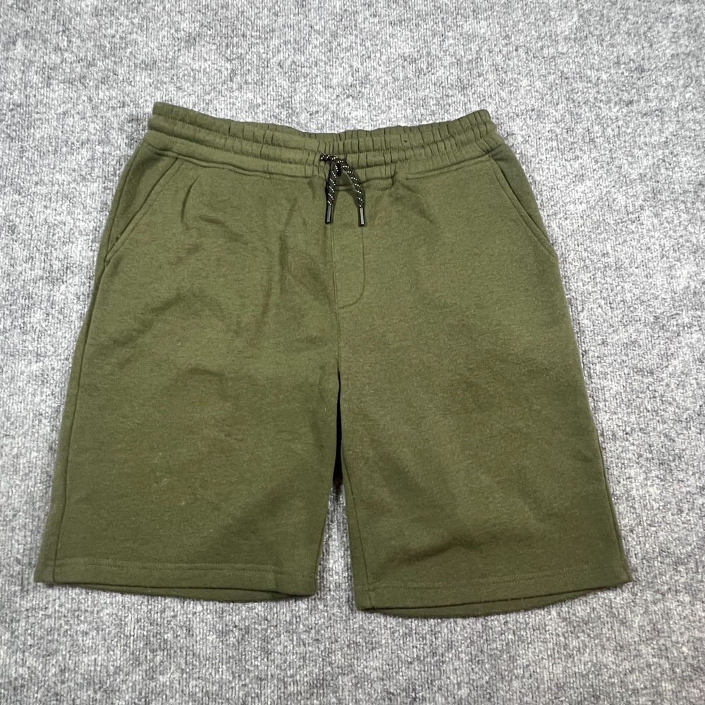 Southpole Sweat Shorts Mens Large Olive Green Fleece Lined Drawstring Waist Gym